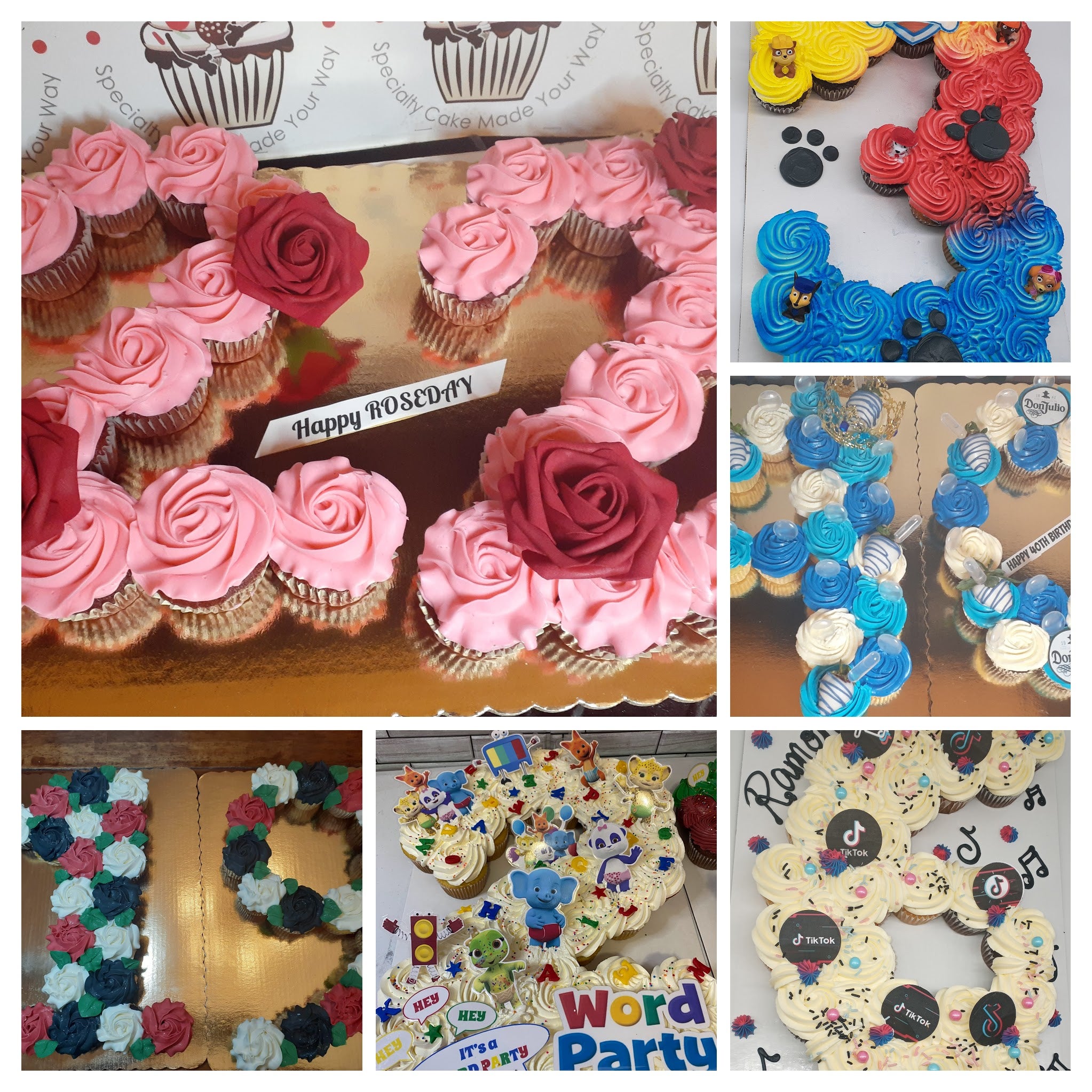 Customised cupcake toppers glitter cake topper 16 18 21 30 40 50 60 70 any  word | eBay