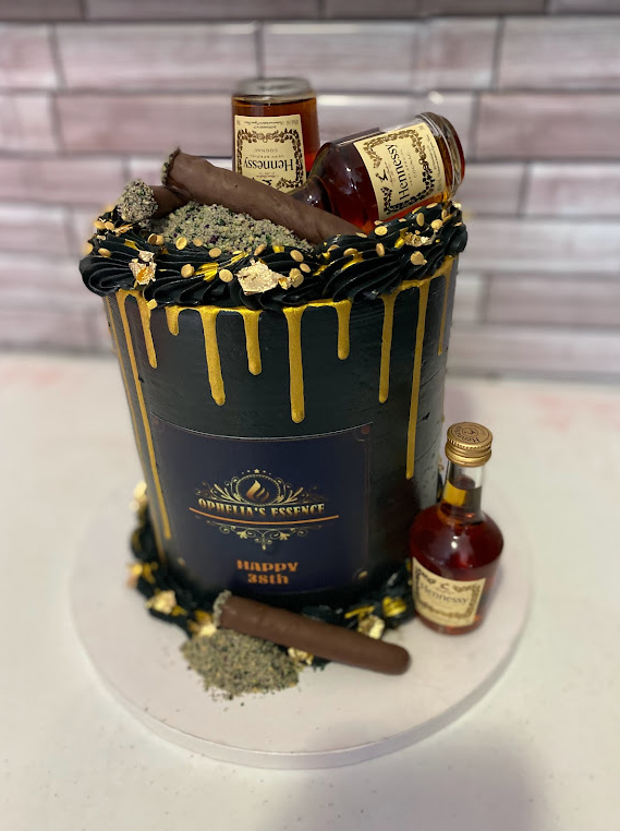 How to put a bottle on top of a cake . 1. Cut out the cake on top in ... |  TikTok